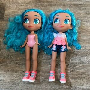 Hairdorables Noah Dolls Set Of‎ 2 Fashion Dolls 18” One With Outfit One Without